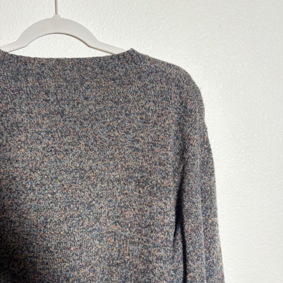 Pendleton Mens Sweater Blue Green Fleck Shetland Wool Crewneck Washable SIZE L - Picture 11 of 13